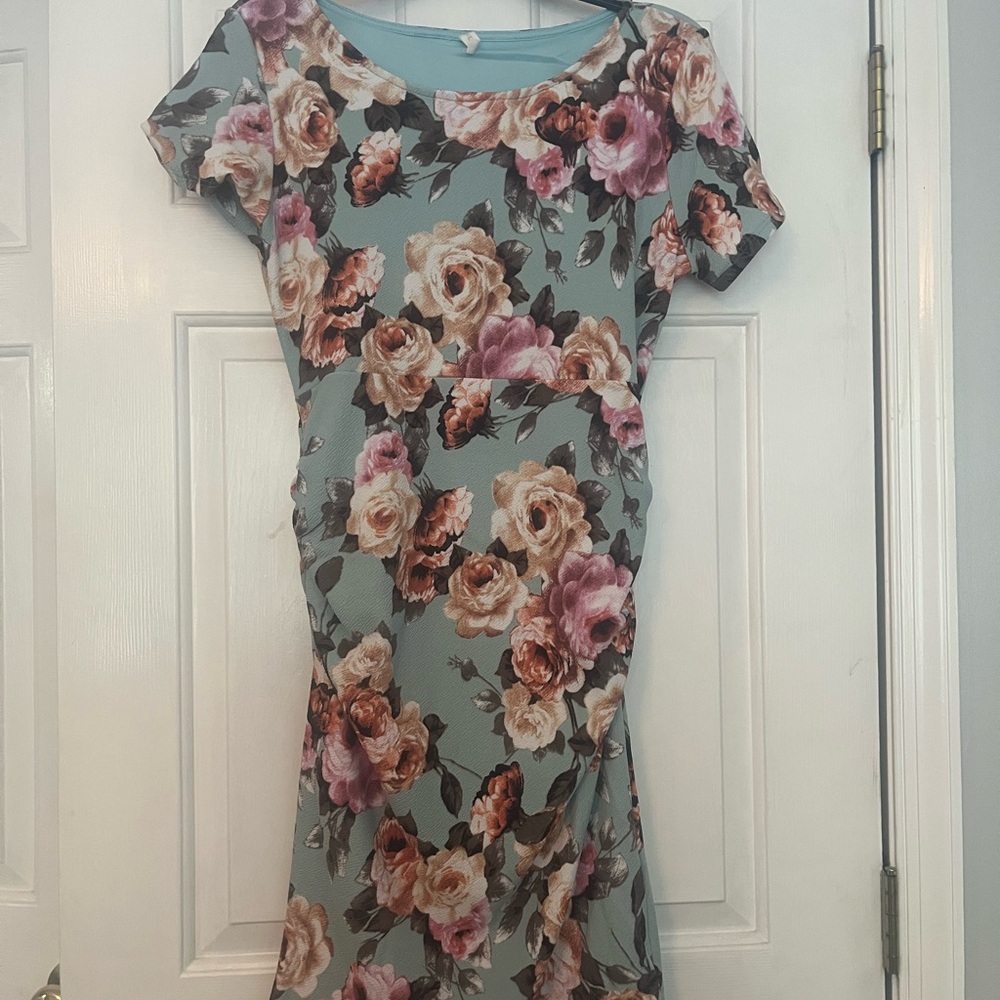 Pink Blush Maternity Dress